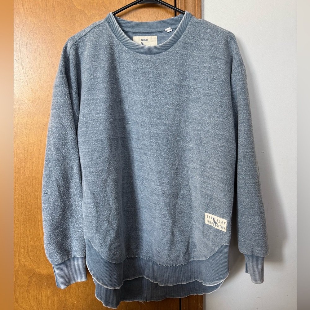 Southern Fried Cotton Blue Crewneck Sweater